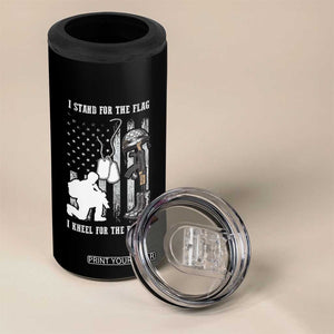 Patriotic Memorial Day 4 in 1 Can Cooler Tumbler We Stand For the Flag We Kneel For The Fallen US Patriots TS02 Print Your Wear