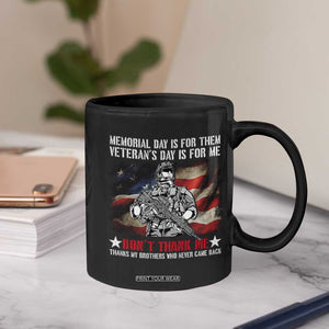 Patriotic Memorial Day Coffee Mug Remember Our Heroes Veterans Brothers American Flag TS02 Print Your Wear