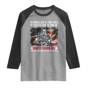 Patriotic Memorial Day Raglan Shirt Remember Our Heroes Veterans Brothers American Flag TS02 Sport Gray Black Print Your Wear