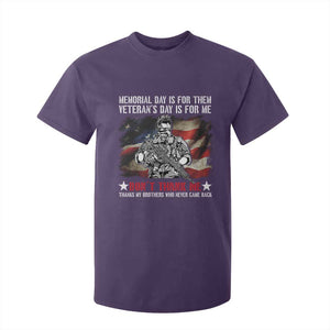 Patriotic Memorial Day T Shirt For Kid Remember Our Heroes Veterans Brothers American Flag TS02 Purple Print Your Wear