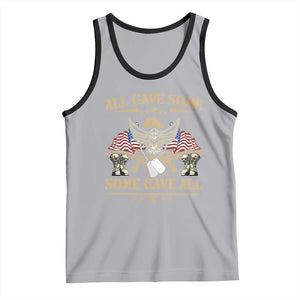 Patriotic Memorial Day Tank Top All Gave Some Some Gave All Veterans Memorials Day US Flag TS02 Athletic Heather Black Print Your Wear