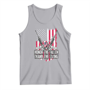 Patriotic Memorial Day Tank Top Honor The Fallen Thank The Living Memorial Day Veterans Day TS02 Athletic Heather Print Your Wear