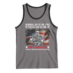 Patriotic Memorial Day Tank Top Remember Our Heroes Veterans Brothers American Flag TS02 Deep Heather Black Print Your Wear