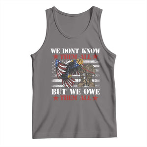 Patriotic Memorial Day Tank Top We Don't Know Them All But We Owe Them All TS02 Deep Heather Print Your Wear