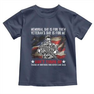 Patriotic Memorial Day Toddler T Shirt Remember Our Heroes Veterans Brothers American Flag TS02 Navy Print Your Wear