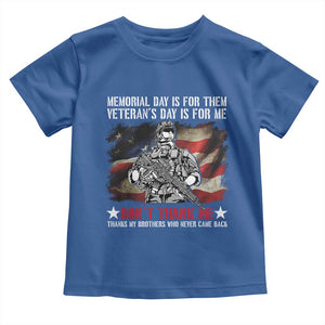 Patriotic Memorial Day Toddler T Shirt Remember Our Heroes Veterans Brothers American Flag TS02 Royal Blue Print Your Wear