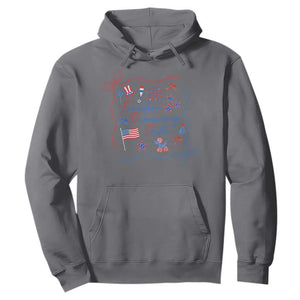 Patriotic Subtle FDT Hoodie Coquette Bow Patriotic 4th of July TS10 Charcoal Print Your Wear