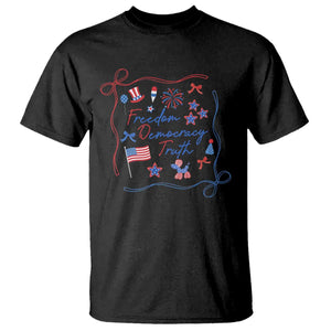 Patriotic Subtle FDT T Shirt Coquette Bow Patriotic 4th of July TS10 Black Print Your Wear