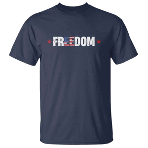 Patriotic T Shirt Freedom American Flag 4th of July TS10 Navy Print Your Wear