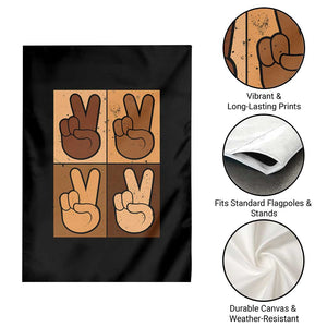 Peace Sign Equality for All Garden Flag Peace Out V Fingers Hand Equal Rights TS10 Print Your Wear