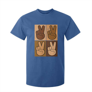 Peace Sign Equality for All T Shirt For Kid Peace Out V Fingers Hand Equal Rights TS10 Royal Blue Print Your Wear