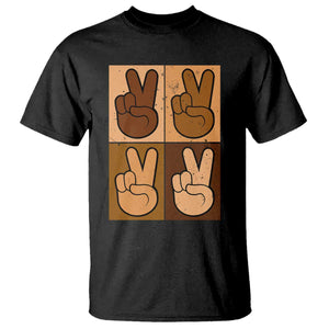 Peace Sign Equality for All T Shirt Peace Out V Fingers Hand Equal Rights TS10 Black Print Your Wear
