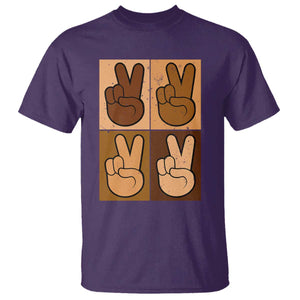 Peace Sign Equality for All T Shirt Peace Out V Fingers Hand Equal Rights TS10 Purple Print Your Wear