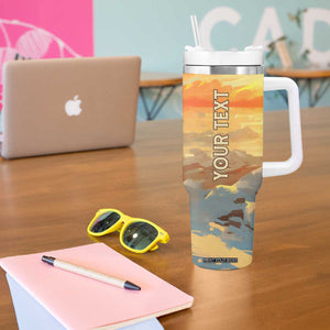 Personalized Antique Penguins Tumbler With Handle with Vintage Style Illustration TS04 Print Your Wear