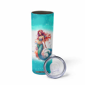 Personalized Beautiful Mermaid Skinny Tumbler with Elegant Underwater Theme TS04 Print Your Wear
