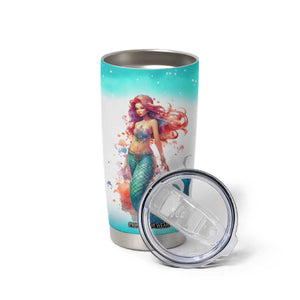 Personalized Beautiful Mermaid Tumbler Cup with Elegant Underwater Theme TS04 Print Your Wear