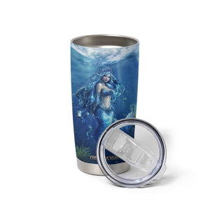 Personalized Blue Mermaid Tumbler Cup with Oceanic Fantasy Design TS04 Print Your Wear