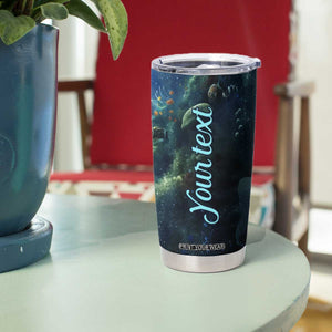 Personalized Blue Mermaid Tumbler Cup with Oceanic Fantasy Design TS04 Print Your Wear