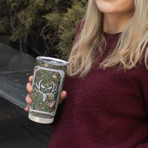 Personalized Camouflage Deer Skull Tumbler Cup with Hunting Style Design TS04 Print Your Wear