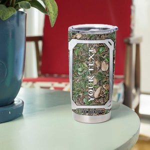 Personalized Camouflage Deer Skull Tumbler Cup with Hunting Style Design TS04 Print Your Wear