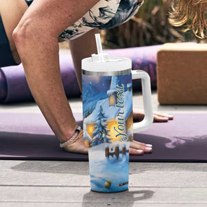 Personalized Cold Penguin Tumbler With Handle with Winter Expression Design TS04 Print Your Wear