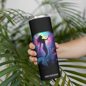 Personalized Colorful Mermaid Skinny Tumbler with Vibrant Art Style TS04 Print Your Wear