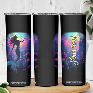 Personalized Colorful Mermaid Skinny Tumbler with Vibrant Art Style TS04 Print Your Wear