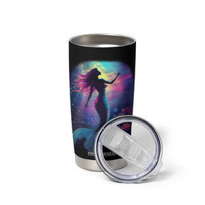 Personalized Colorful Mermaid Tumbler Cup with Vibrant Art Style TS04 Print Your Wear