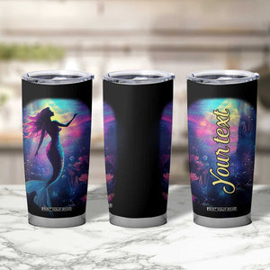 Personalized Colorful Mermaid Tumbler Cup with Vibrant Art Style TS04 Print Your Wear