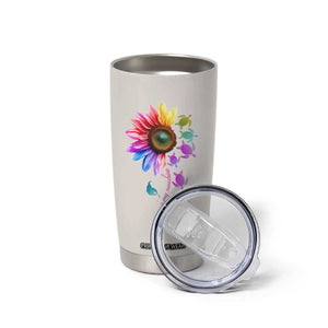 Personalized Colorful Turtle Tumbler Cup with You Are My Sunshine Theme TS04 Print Your Wear