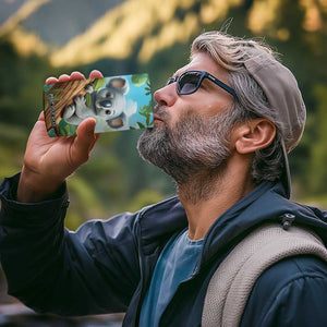 Personalized Cute Koala 4 in 1 Can Cooler Tumbler with Playful Animal Illustration TS04 Print Your Wear