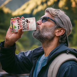 Personalized Flamingo 4 in 1 Can Cooler Tumbler with Zero Flocks Given Bold Theme TS04 Print Your Wear
