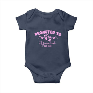 Personalized Gender Reveal Baby Onesie Custom Text Baby Girl Reveal Pink Family Matching TS10 Navy Print Your Wear