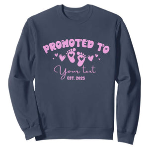 Personalized Gender Reveal Sweatshirt Custom Text Baby Girl Reveal Pink Family Matching TS10 Navy Print Your Wear