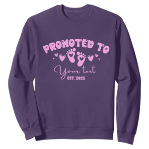 Personalized Gender Reveal Sweatshirt Custom Text Baby Girl Reveal Pink Family Matching TS10 Purple Print Your Wear