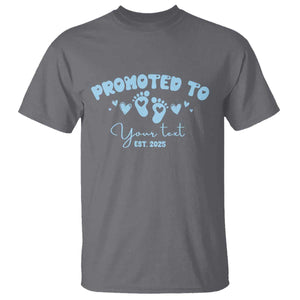 Personalized Gender Reveal T Shirt Custom Text Baby Boy Reveal Blue Family Matching TS10 Charcoal Print Your Wear