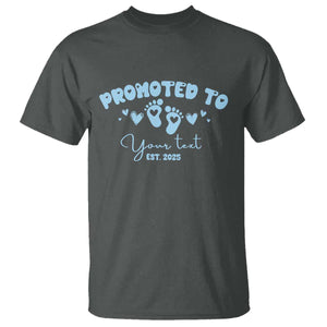 Personalized Gender Reveal T Shirt Custom Text Baby Boy Reveal Blue Family Matching TS10 Dark Heather Print Your Wear