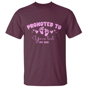 Personalized Gender Reveal T Shirt Custom Text Baby Girl Reveal Pink Family Matching TS10 Maroon Print Your Wear