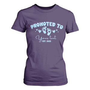 Personalized Gender Reveal T Shirt For Women Custom Text Baby Boy Reveal Blue Family Matching TS10 Purple Print Your Wear