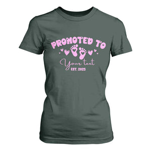 Personalized Gender Reveal T Shirt For Women Custom Text Baby Girl Reveal Pink Family Matching TS10 Dark Forest Green Print Your Wear