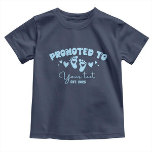 Personalized Gender Reveal Toddler T Shirt Custom Text Baby Boy Reveal Blue Family Matching TS10 Navy Print Your Wear