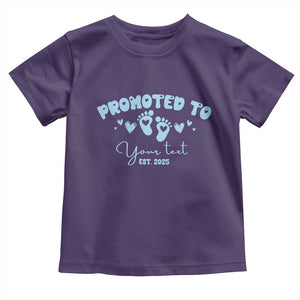 Personalized Gender Reveal Toddler T Shirt Custom Text Baby Boy Reveal Blue Family Matching TS10 Purple Print Your Wear