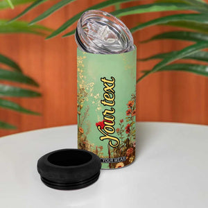 Personalized Giraffe 4 in 1 Can Cooler Tumbler with Retro Style Illustration TS04 Print Your Wear
