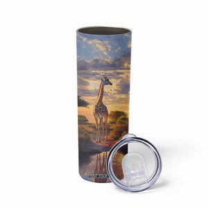 Personalized Giraffe Lover Skinny Tumbler with Wildlife Theme Design TS04 Print Your Wear