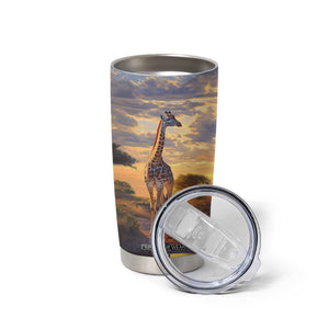 Personalized Giraffe Lover Tumbler Cup with Wildlife Theme Design TS04 Print Your Wear