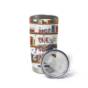 Personalized Girl Tumbler Cup with Books and Just One More Chapter Quote TS04 Print Your Wear
