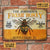 Personalized Metal Sign Honey Bee Fresh CTM One Size 24x18 inch (60.96x45.72 cm) Custom - Printyourwear
