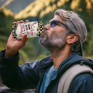 Personalized Inspirational Teacher Quote 4 in 1 Can Cooler Tumbler Teaching Is A Work Of Heart TS04 Print Your Wear