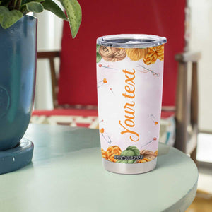 Personalized Knitting Hug Tumbler Cup with Cozy Craft Theme Design TS04 Print Your Wear