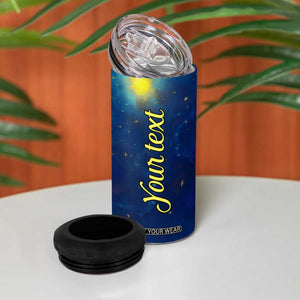 Personalized Koala 4 in 1 Can Cooler Tumbler with Flower and Starry Night Background TS04 Print Your Wear